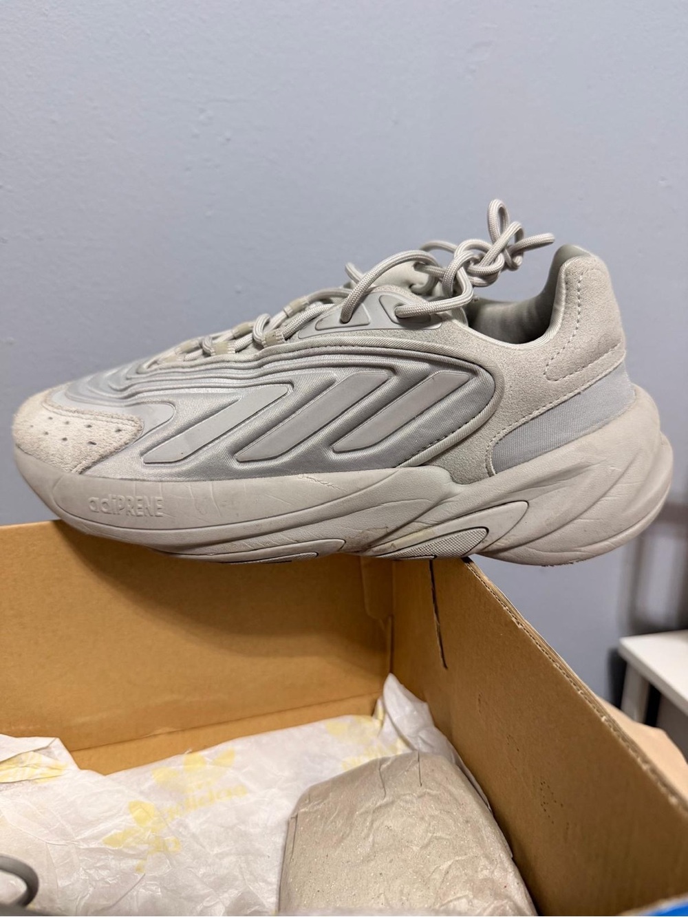 Adidas Athletic Sneaker in Light Gray